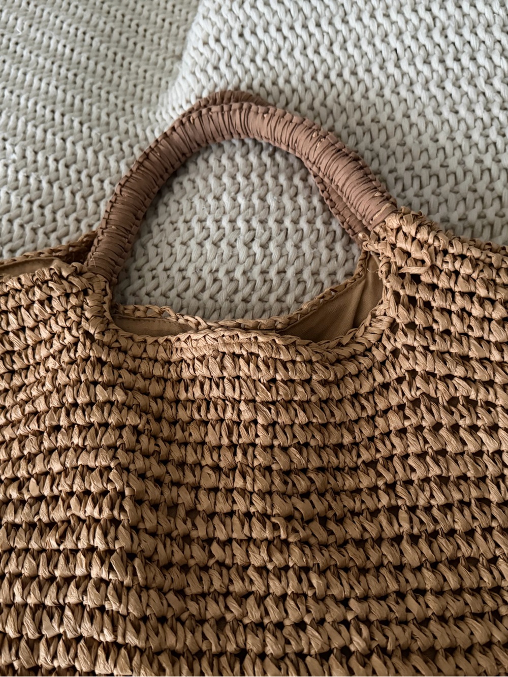 Fallon & Royce Mel straw and suede bag - Picture 7 of 16